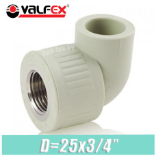 Угол c внутренней резьбой Valfex D25х3/4"